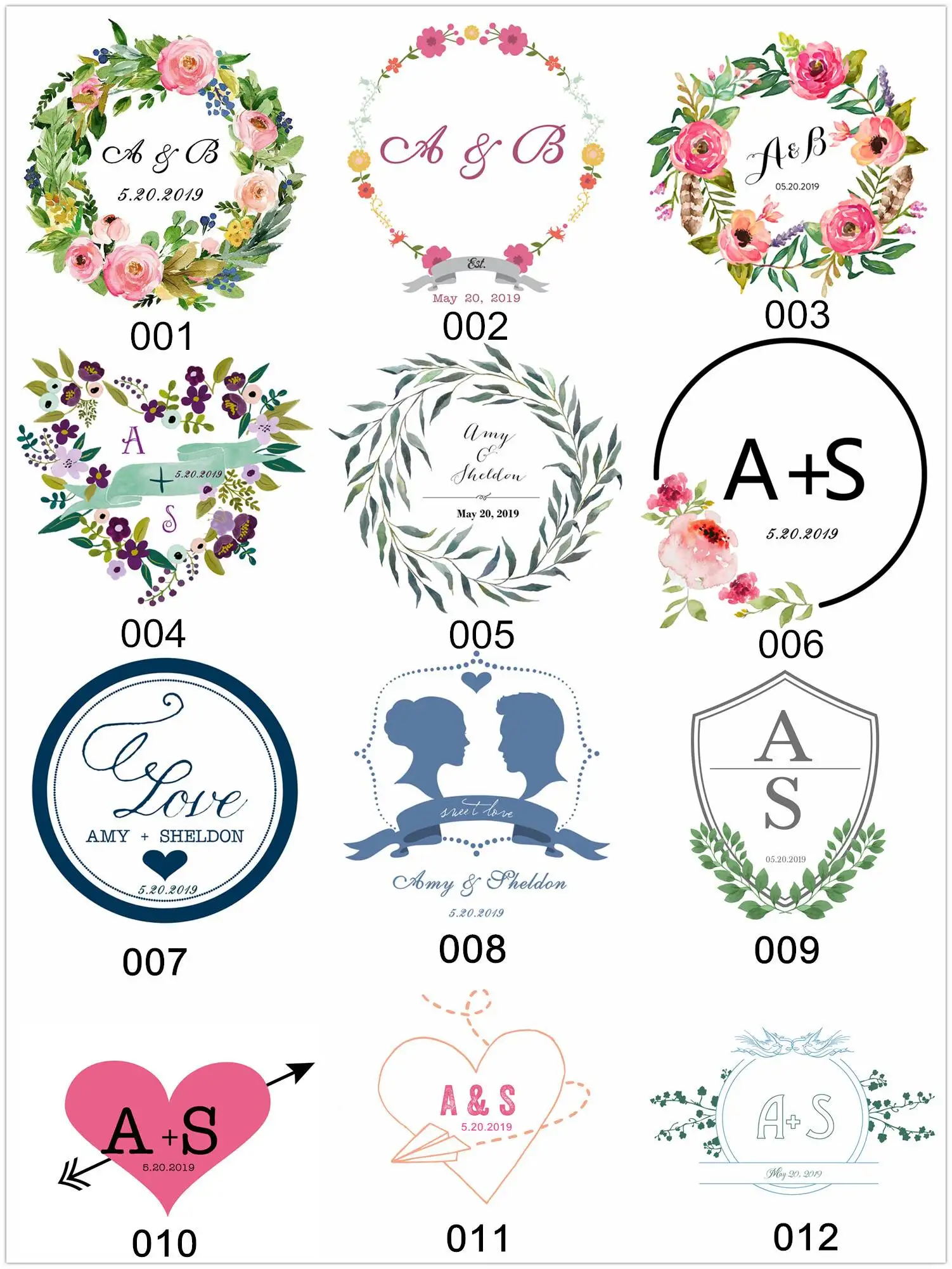 Lumos Blue colorful monogram templates-1