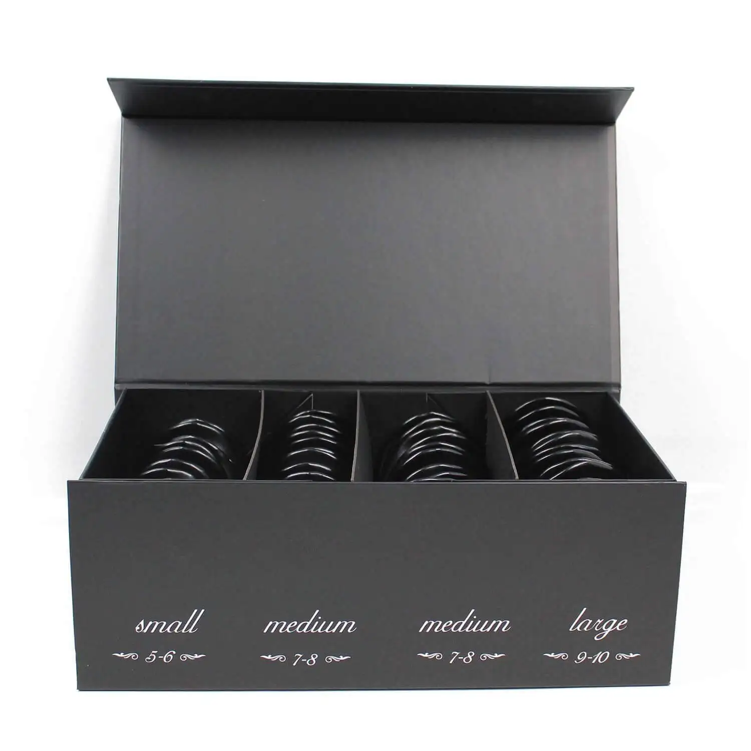 24 Pairs Fold Up Flats in Luxury Box for Weddings&Events-Lumos Blue Black Ballet Flats Box Set 24 Pairs