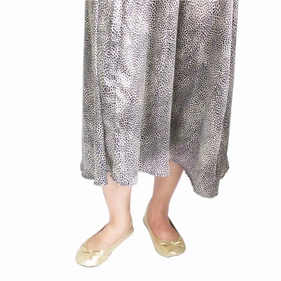 champagne foldable flats