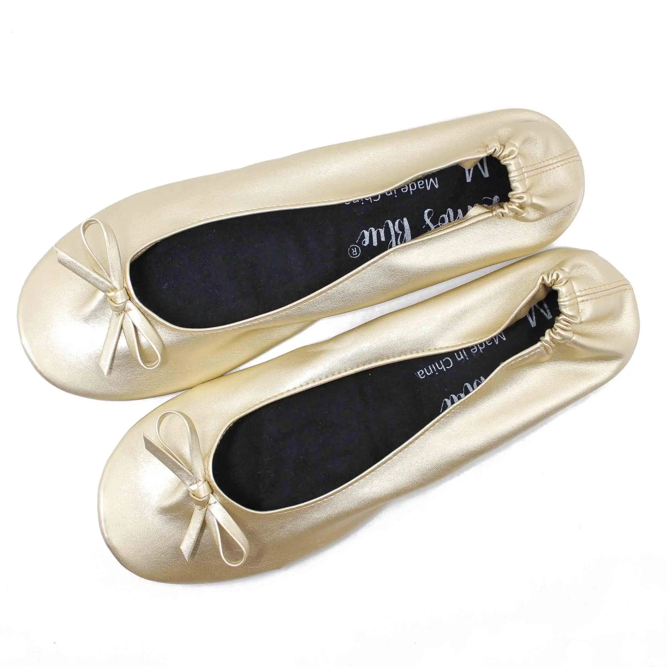 gold foldable flats