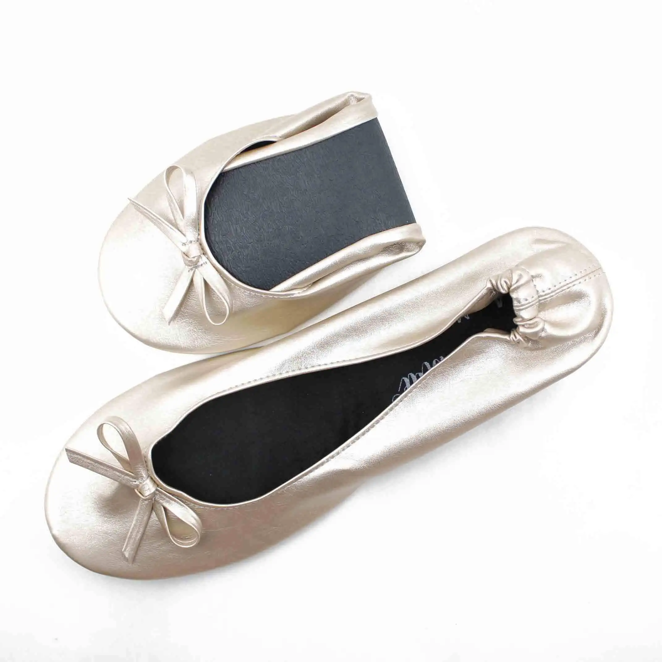 Metallic-Bronze-ballet flats for weddings
