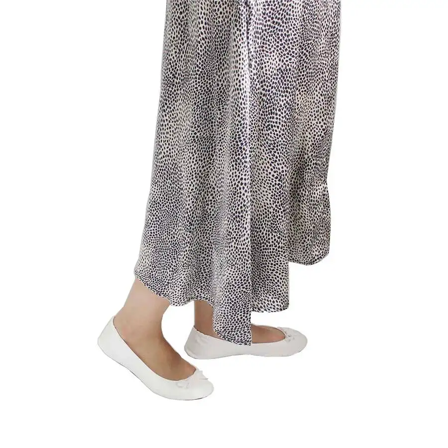 white foldable ballet flats for women