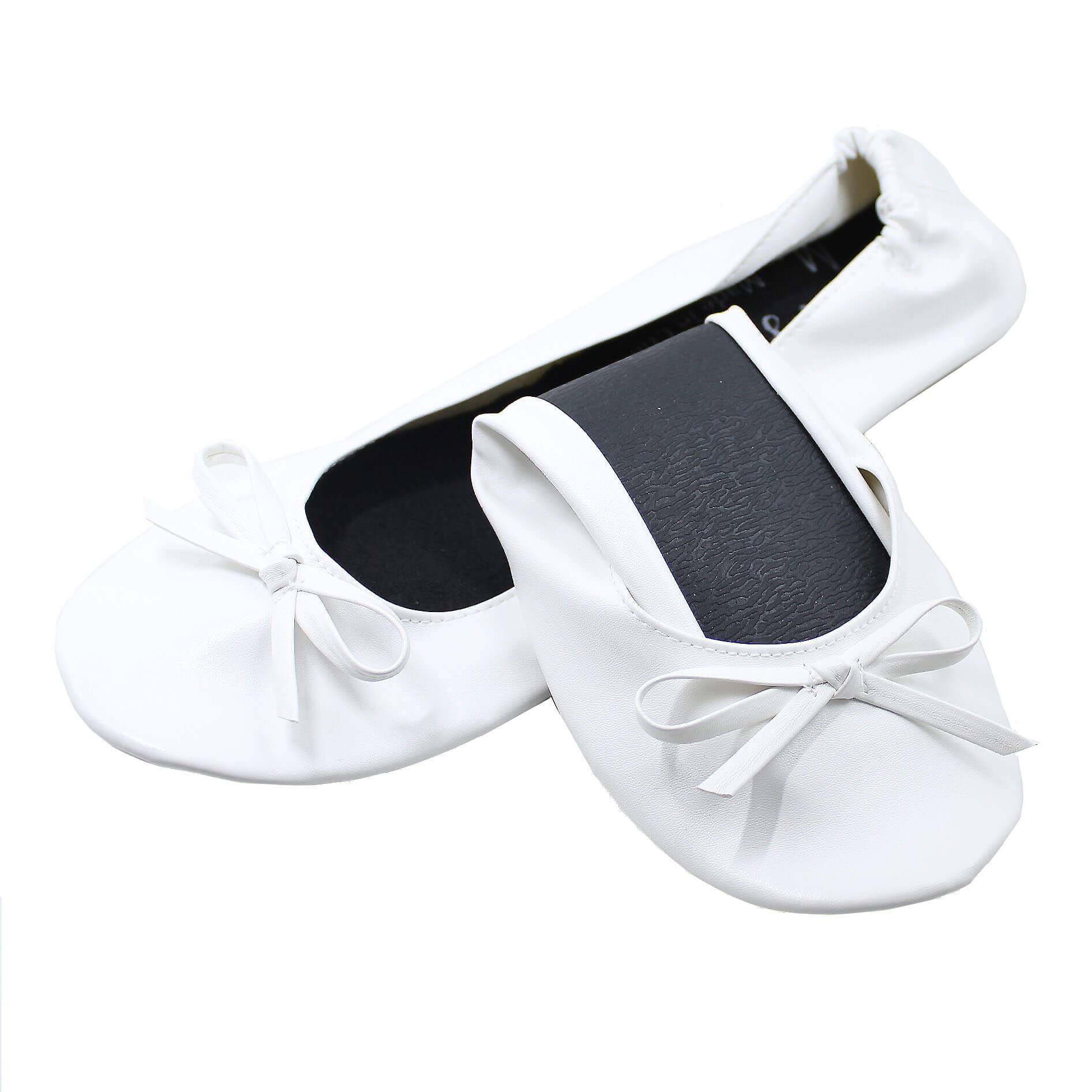 Foldable Ballet Flats Wedding Ballernia Bride Bridesmaid Slippers