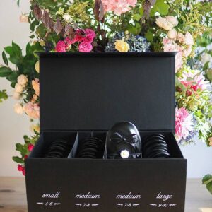 Home 24 Pairs of Black Foldable Ballet Flats Bulk Box Set