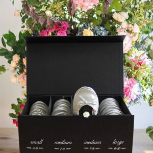 comfortable silver flats for wedding