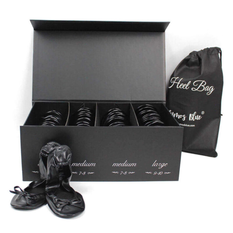 Fold Up Flats-black