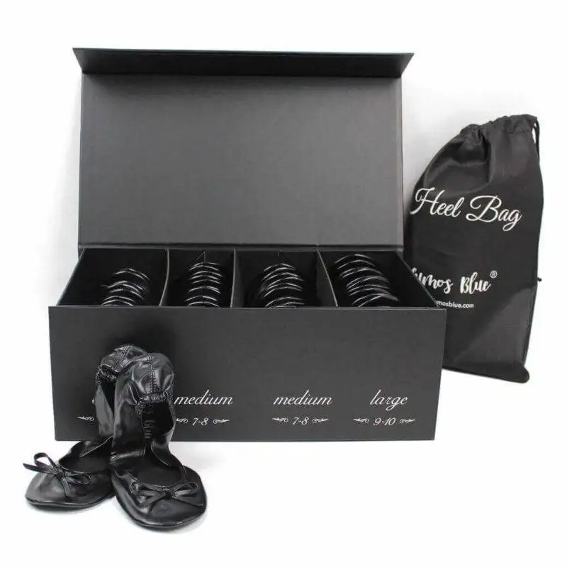 Fold Up Flats-black