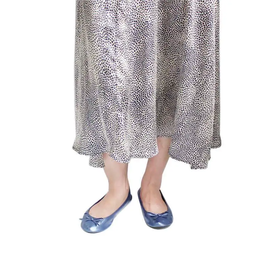 lumos-Blue-foldable ballet Flats
