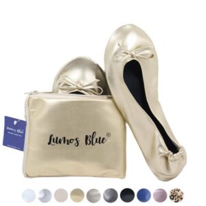 flats foldable-champagne gold