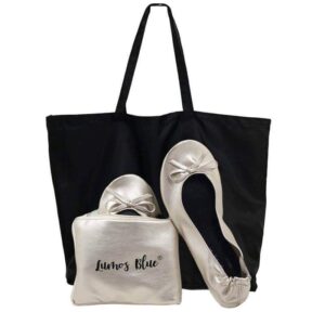 Foldable Flats for Women-metallic bronze