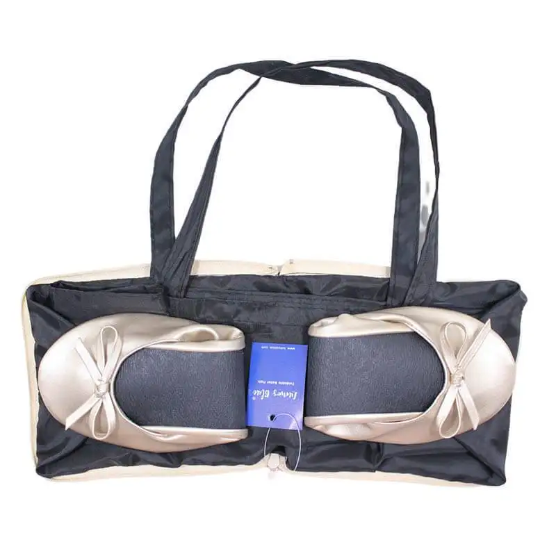 Foldable Flats for Women with Expandable Heel Tote Bag