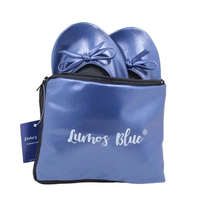 Light Blue Foldable Ballet Slippers