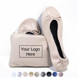 personalized nude ballet shoes with tote bag-1A_副本 Nude Ballet Flats