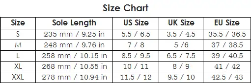 Foldable Dressy Black Flats for Wedding by Lumos Blue Lumos Blue Foldable Ballet Flats-Size Chart
