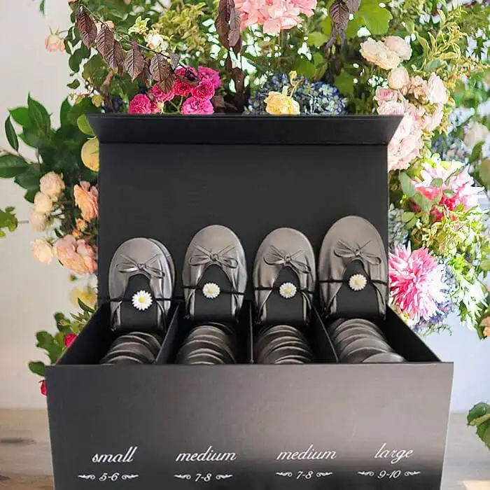 fold up flats for weddings