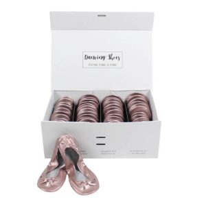 pearl pink flats-002 Foldable Ballet Flats for Wedding Guests-Pearl Pink Flats