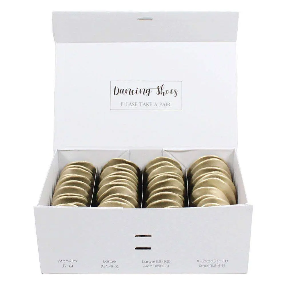 Champagne gold foldable ballet flats-003