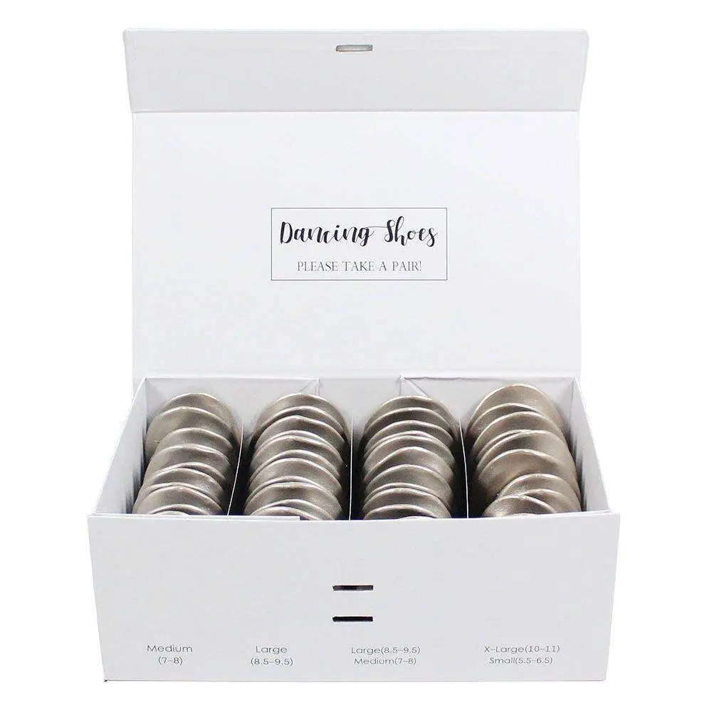 Metallic Bronze Foldable Flats Shoes Bulk-003