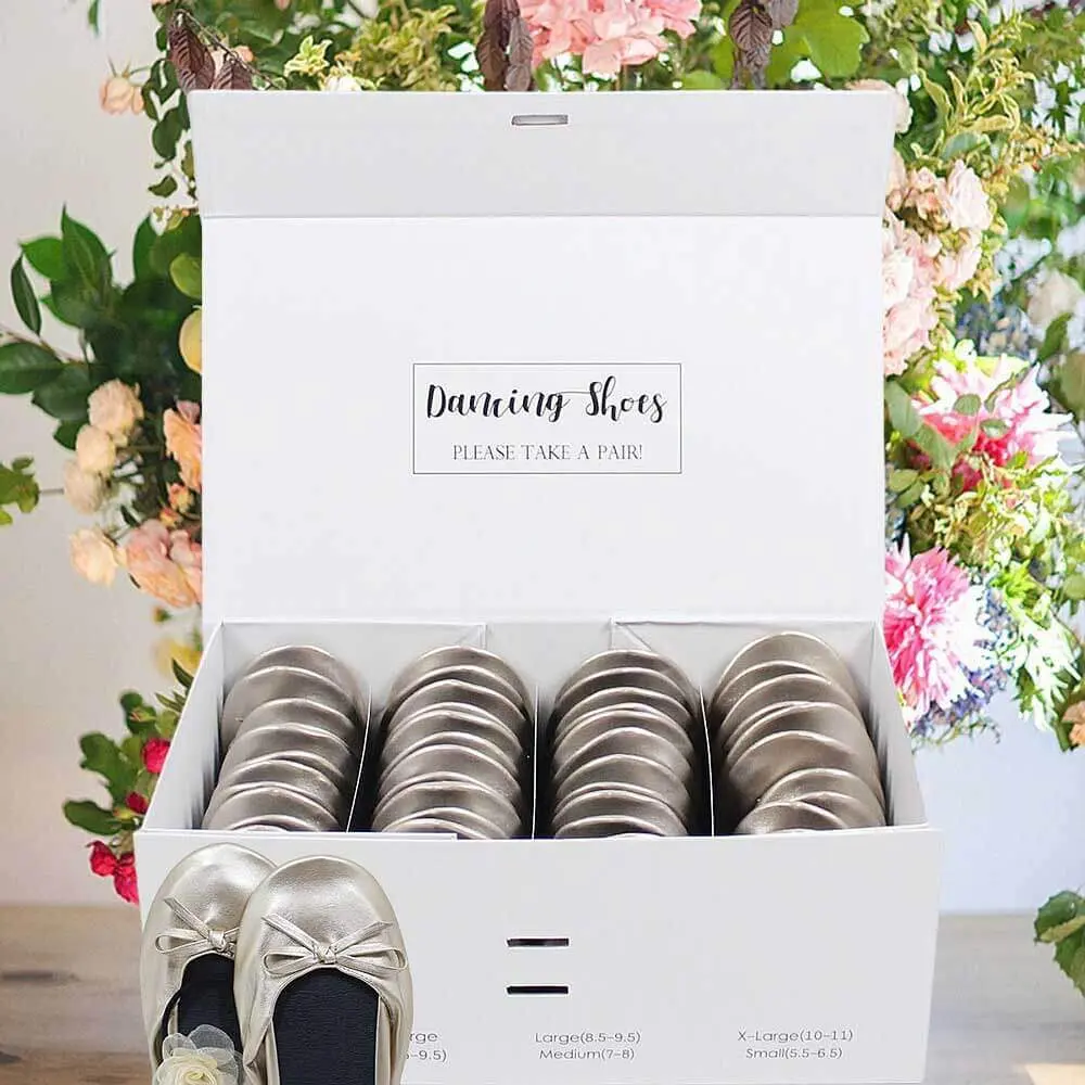 Wedding Flats for Guests-Metallic Bronze