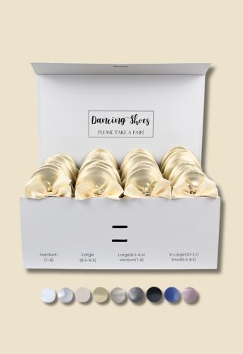 24 pairs of bulk ballet flats foldable in display box