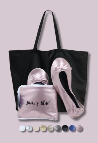foldable ballet flats with heels tote