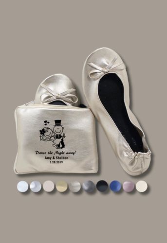 personalized foldable slippers for wedding